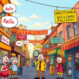 Whose Hello Is It Anyway? - Text-based game