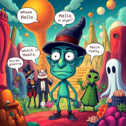 Whose Hello is it Anyway? - Text-based game