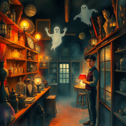 Ghosts of the Curiosity Shop - Text-based game