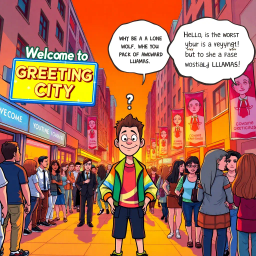 Whose Hello Is It Anyway? - Text-based game