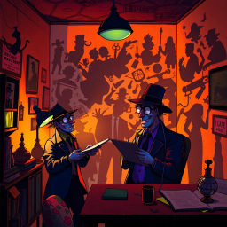 Whose Shadow Is It Anyway? - Text-based game