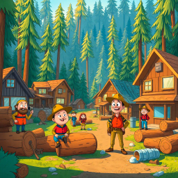 Log Jam: Whose Logs Are These, Anyway? - Text-based game