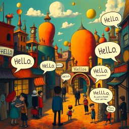 Whose Hello Is It Anyway? - Text-based game