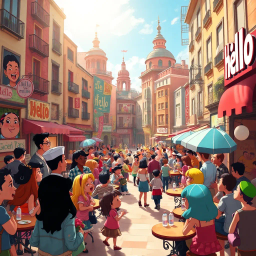 Whose Hello Is It Anyway? - Text-based game