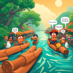 Log Jam Chaos - Text-based game