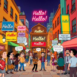 Whose Hello Is It Anyway? - Text-based game