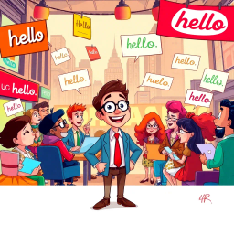 Whose Hello Is It Anyway? - Text-based game