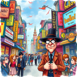 Whose Hello Is It Anyway? - Text-based game