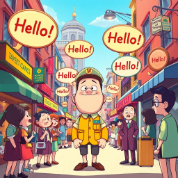 Whose Hello Is It Anyway? - Text-based game