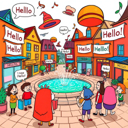 Whose Hello Is It Anyway? - Text-based game