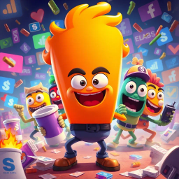 Mascot Mayhem: The Battle of Brands - Text-based game