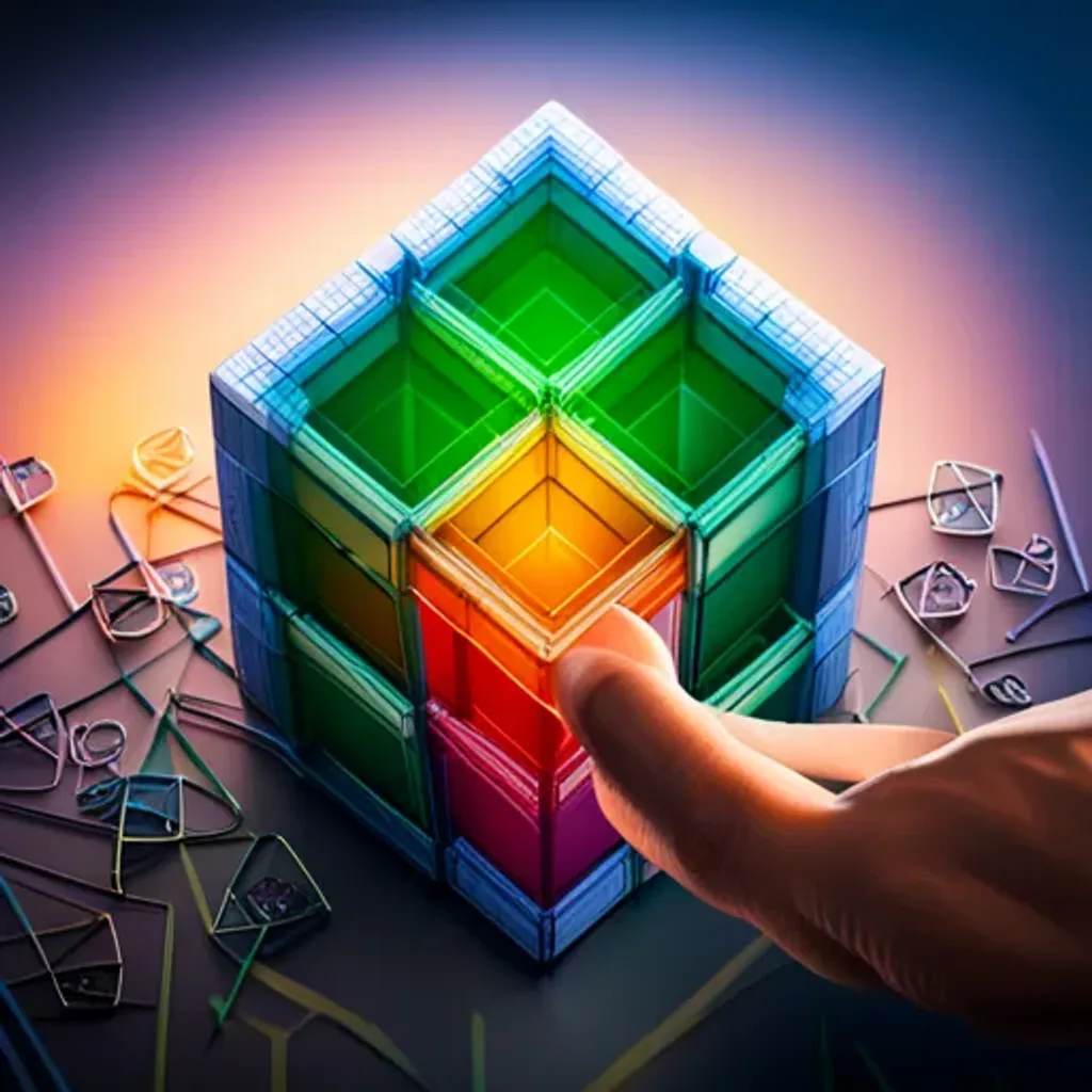 Spinning Math Cube