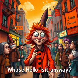 Whose Hello Is It Anyway? - Text-based game