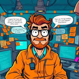 Code Chaos: The Pull Request Chronicles - Text-based game