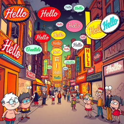 Whose Hello Is It Anyway? - Text-based game