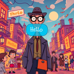 Whose Hello Is It Anyway? - Text-based game