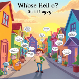 Whose Hello is it Anyway? - Text-based game