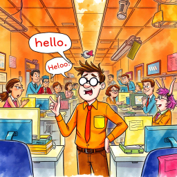 Whose Hello Is It Anyway? - Text-based game