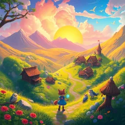 Feline Fantasy: Whiskers of Destiny - Text-based game