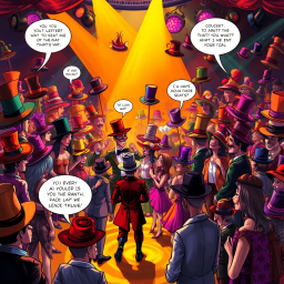 Hats Off to Whom? - Text-based game