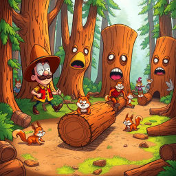 Log Jam: Who's Logs Are These, Anyway? - Text-based game