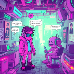 Memeception: Whose Hello Is It Anyway? - Text-based game