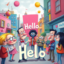 Whose Hello Is It Anyway? - Text-based game