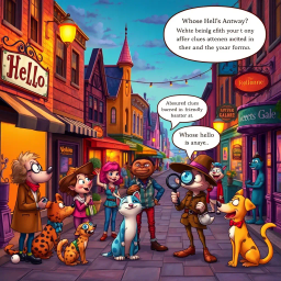 Whose Hello Is It Anyway? - Text-based game