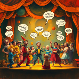 Satirical Comedy text games