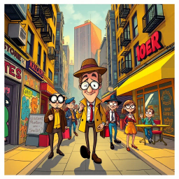 Comedy Mystery text games