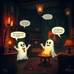 Hello, Whose Ghost Is It Anyway? - Text-based game