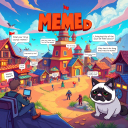 Memeception: Who's Hello Is It Anyway? - Text-based game