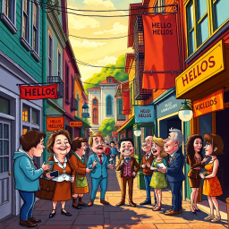 Whose Hellos Are These, Anyway? - Text-based game