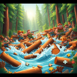 Log Jam: Whose Logs Are These, Anyway? - Text-based game