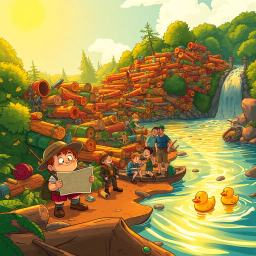 Log Jammed: The Great Log Conundrum - Text-based game