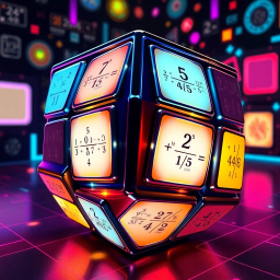 Spinning Cube Math - Text-based game