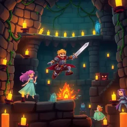 Princess Dungeon Rescue - Text-based game