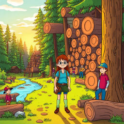 Log Jam: Whose Logs Are These, Anyway? - Text-based game