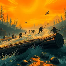 Log Jam Showdown - Text-based game