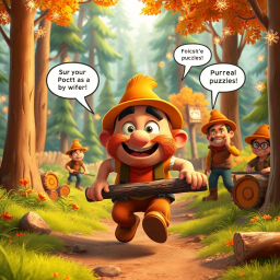 Log Jam: Whose Logs Are These, Anyway? - Text-based game