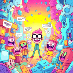 Memeception: Whose Hello Is It Anyway? - Text-based game