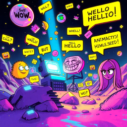 Memeception: Whose Hello Is It Anyway? - Text-based game