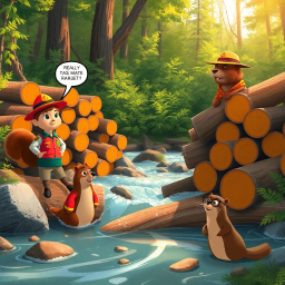 Log Jam: Who's Logs Are These, Anyway? - Text-based game