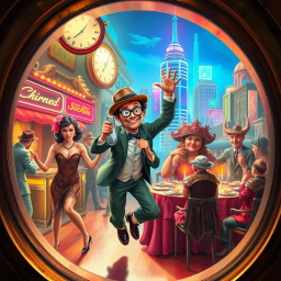 Time-Bending Comedy text games