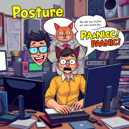 Posture Panic! - Text-based game