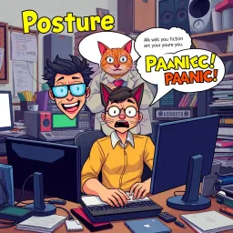 Posture Panic! - Text-based game