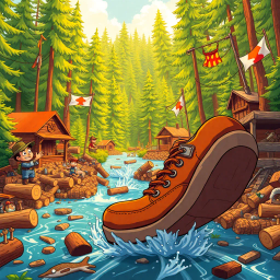 Log Jam: The Great Timber Tickle