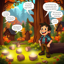 Log Jam: The Lumberjack Chronicles - Text-based game