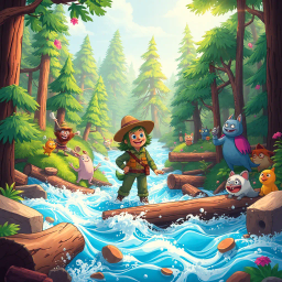 Log Jam: Whose Logs Are These Anyway? - Text-based game