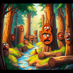 Log Jam: Who's Logs Are These Anyway? - Text-based game